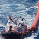 Illustration for article titled A Humongous 50-Foot Floatie Saves Refugees Stranded At Sea